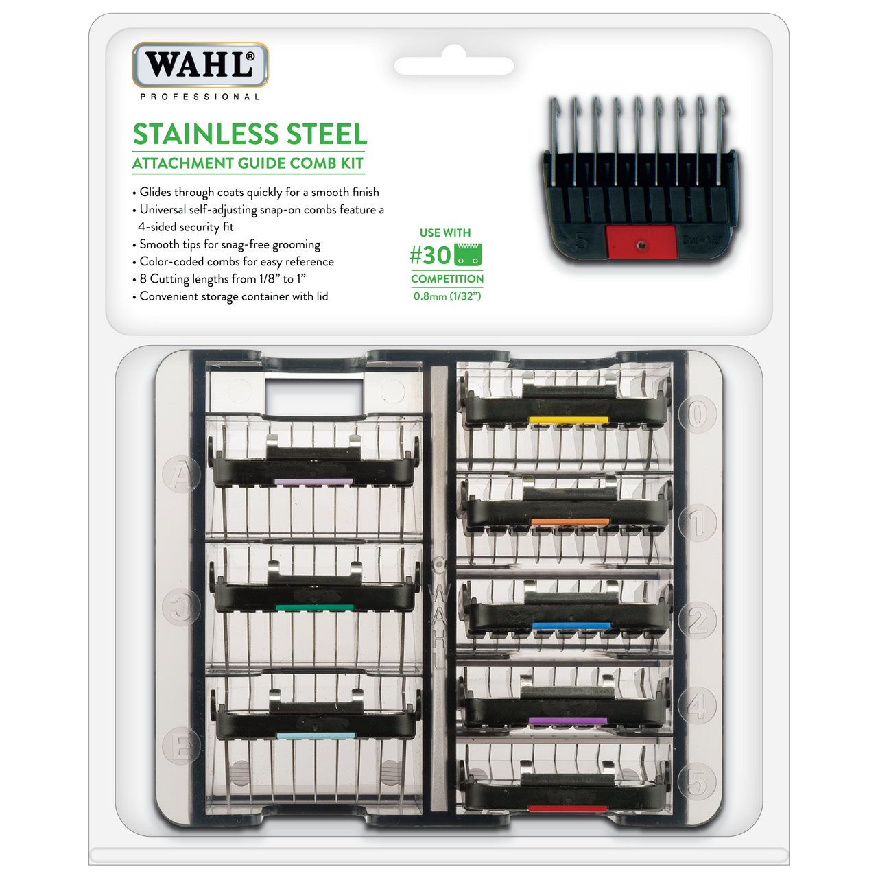 Wahl Stainless Steel Comb Set