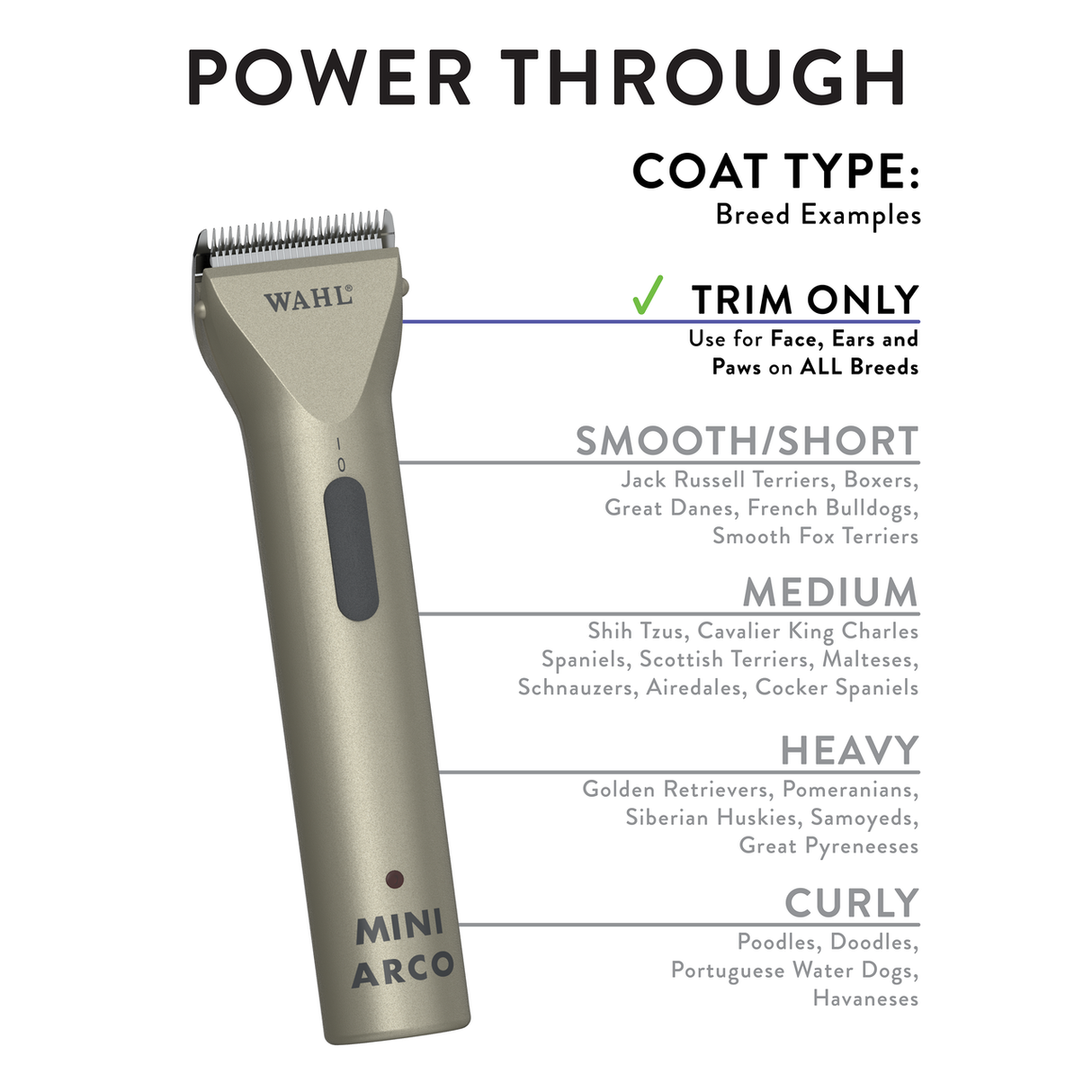 Wahl Mini Arco Trimmer - Power Specs