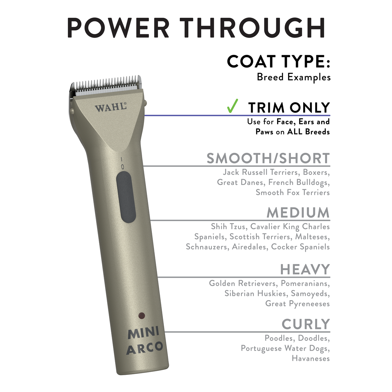 Wahl Mini Arco Trimmer - Power Specs
