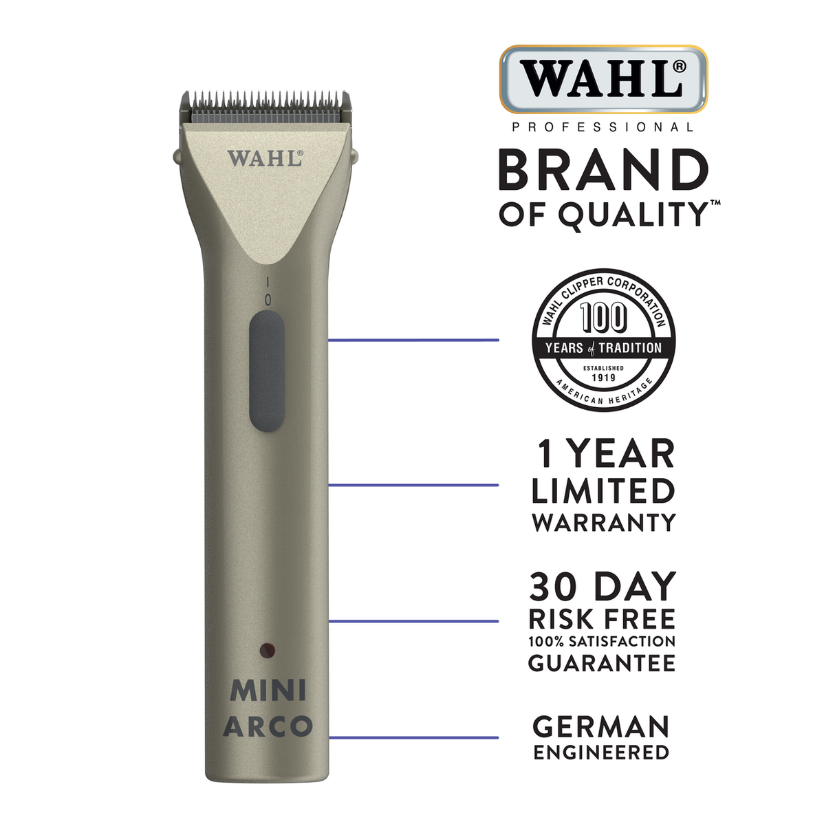 Wahl Mini Arco Trimmer - Warranty Info