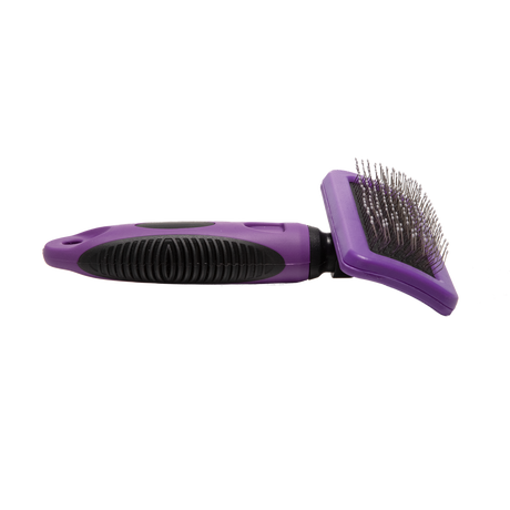 SureGrip Ball Tip Curved Slicker Brush - Small Side View
