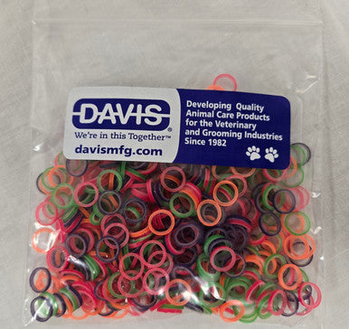 Davis Grooming Bands Rosin-coated Assorted Colors 1/4" 500ct
