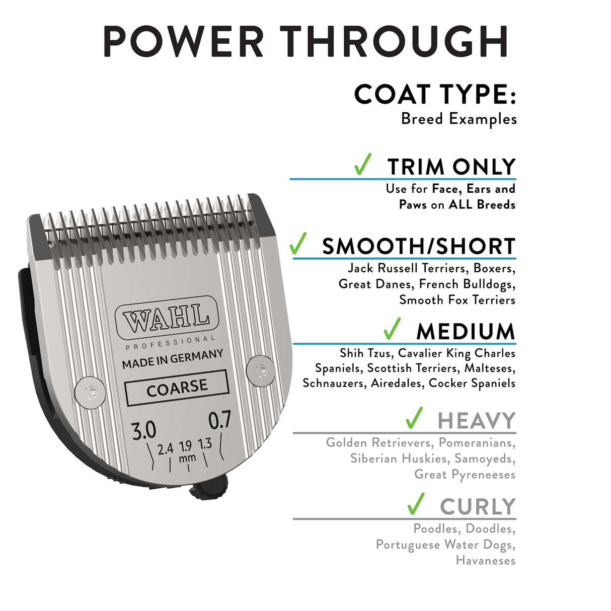 Wahl 5-in-1 Blade, Coarse - Blade Infographic 4