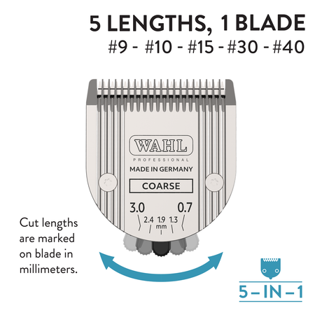 Wahl 5-in-1 Blade, Coarse - Blade Infographic 1