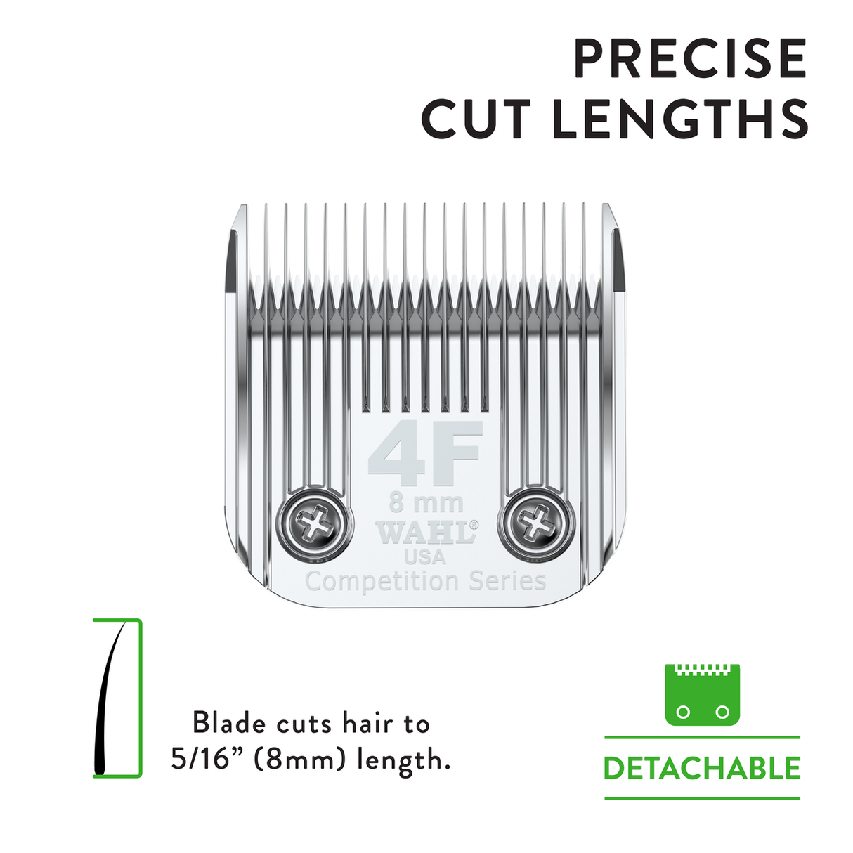 Wahl Competition Series Blade, Size 4F Precise Cut Lengths