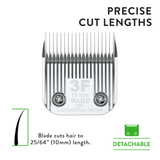 Wahl Competition Series Blade, Size 3F Infographic