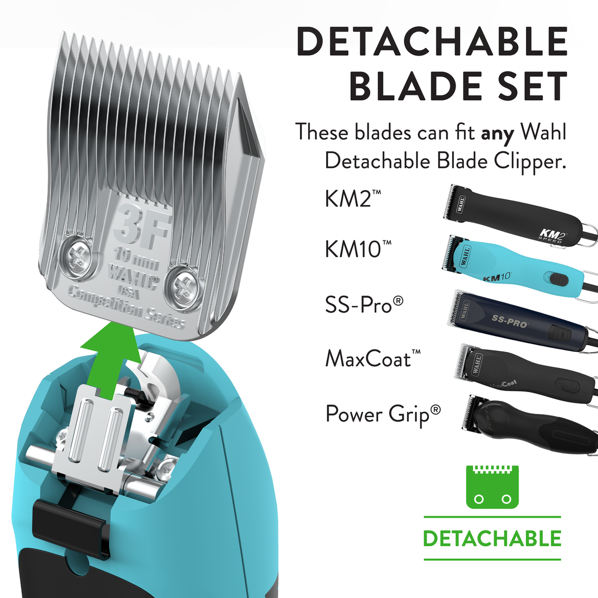 Wahl Competition Series Blade, Size 3F Detachable Blades