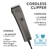 Wahl Bravura Lithium 5-in-1 Clipper, Gunmetal - Infographic