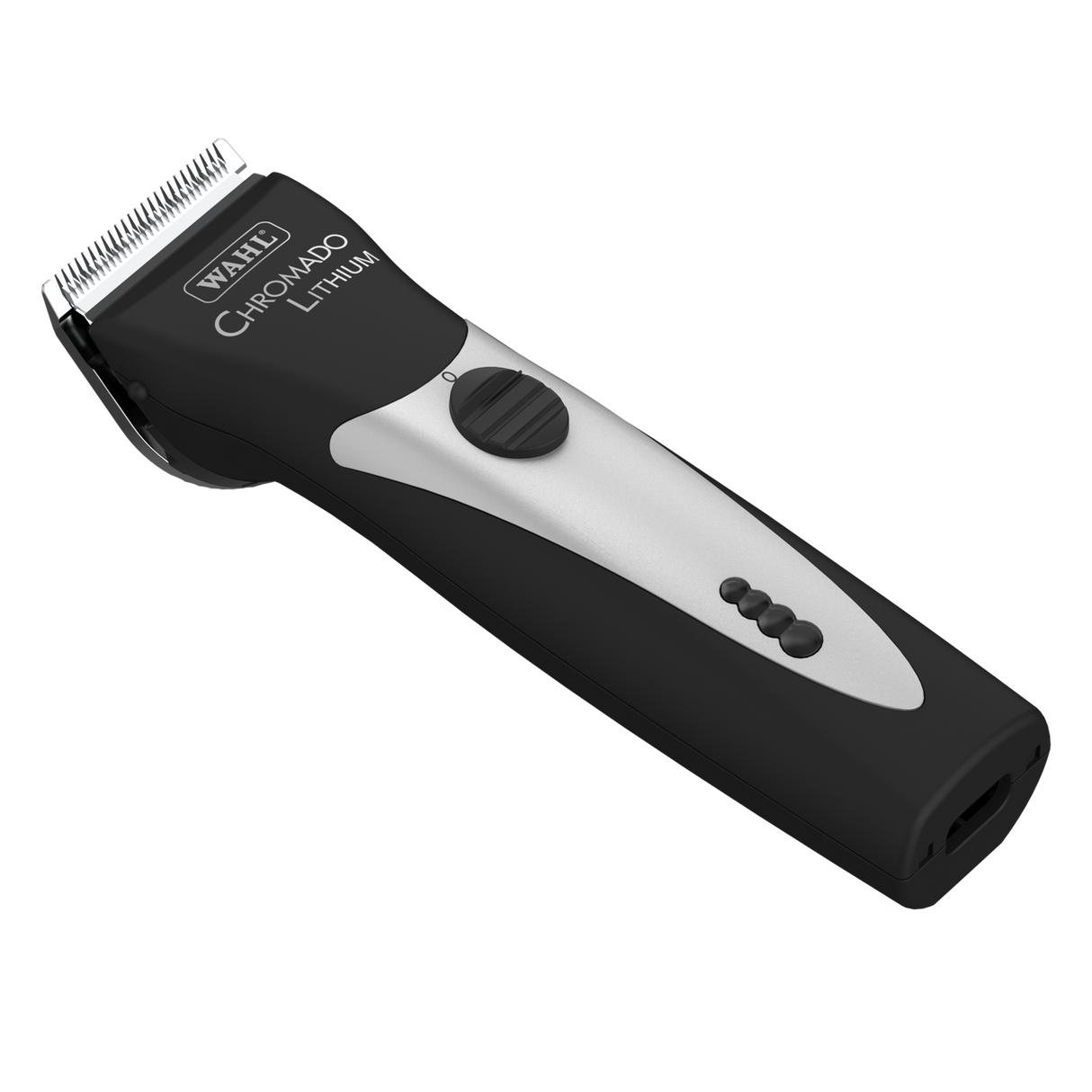Wahl Chromado Lithium 5-in-1 Clipper, Black and Chrome - Side Angle