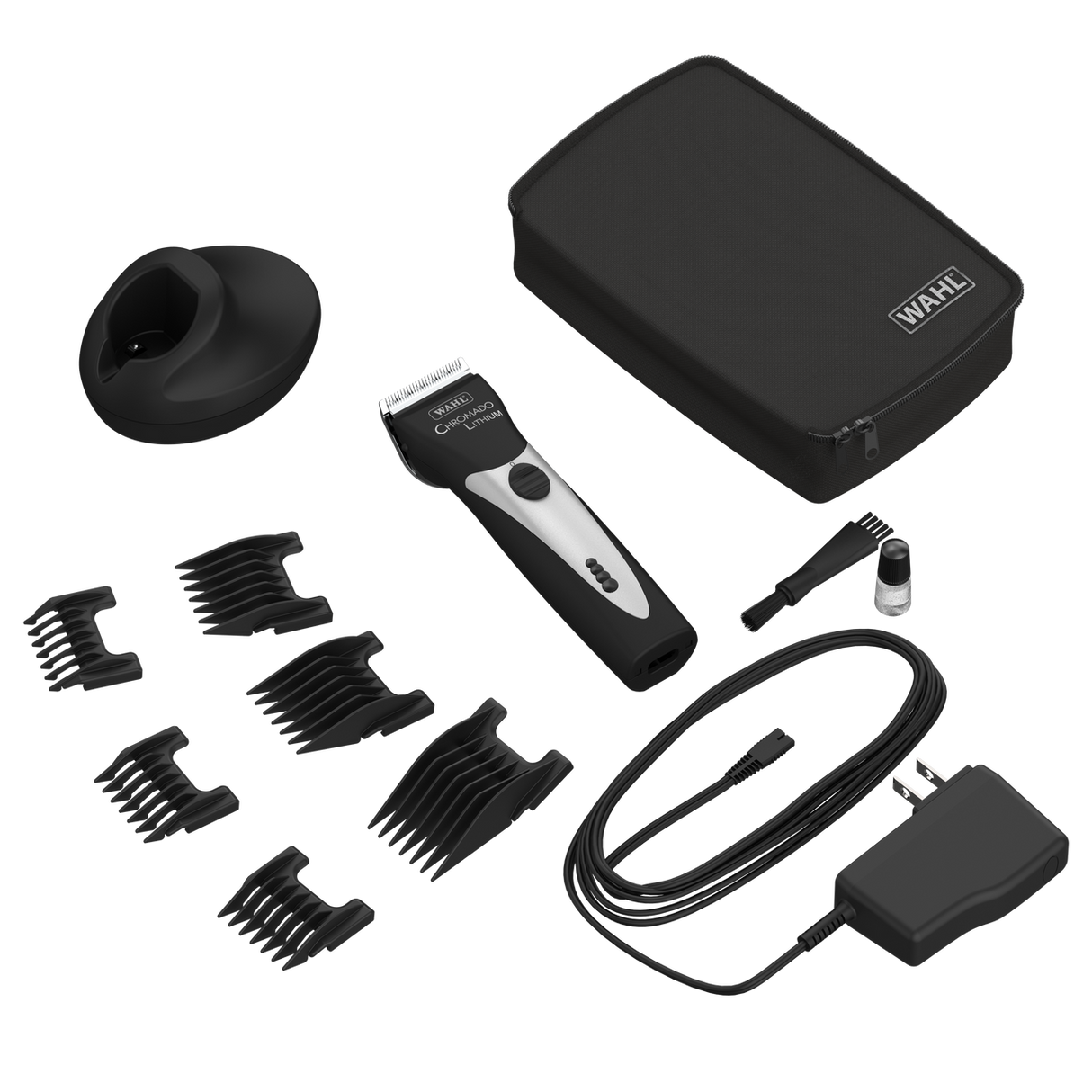 Wahl Chromado Lithium 5-in-1 Clipper, Black and Chrome - Included In Package