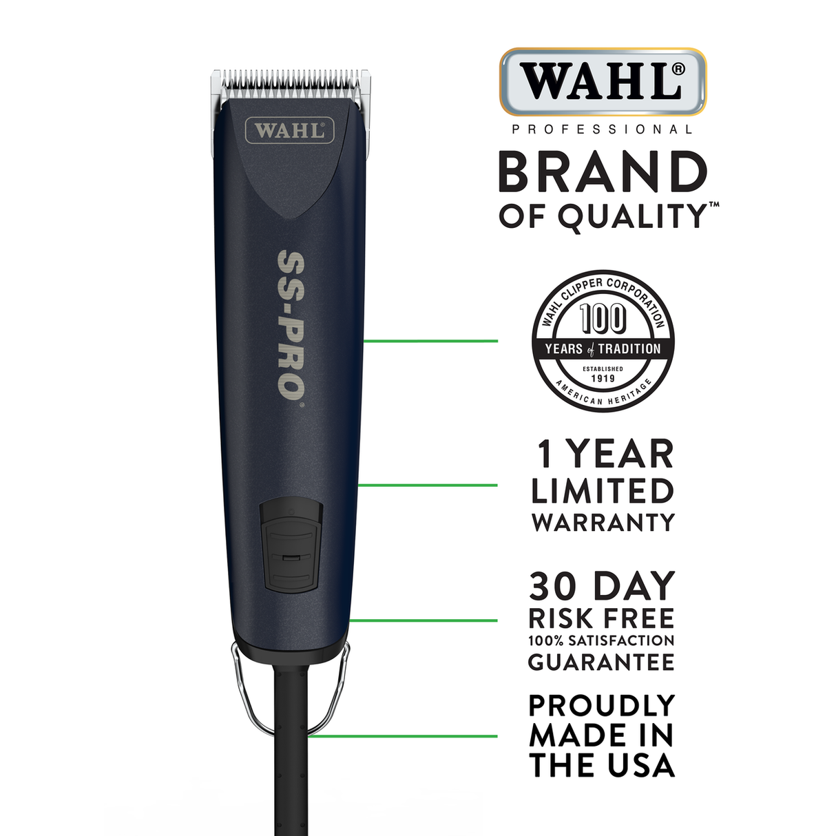 Wahl SS-Pro Single-Speed Clipper - Warranty Info