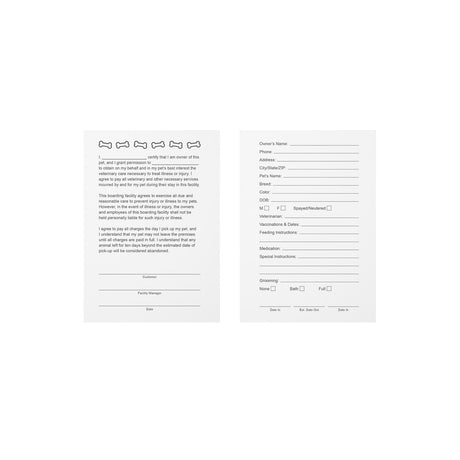 Vertical Kennel Cards 3x5 100pk Both Sides