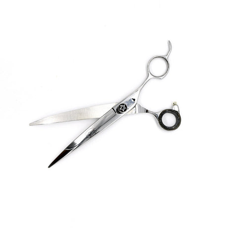 Open view of Monk Black 7.5" Curved Shear
