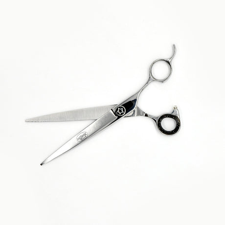 Open view of Monk Black 7.5" Straight Shear
