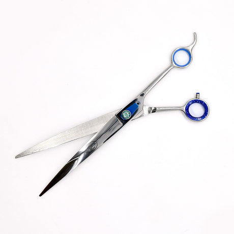 Open view of Monk Blue 10" Curved Shear