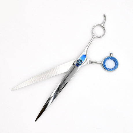Open view of Monk Blue 8.5" Curved Shear