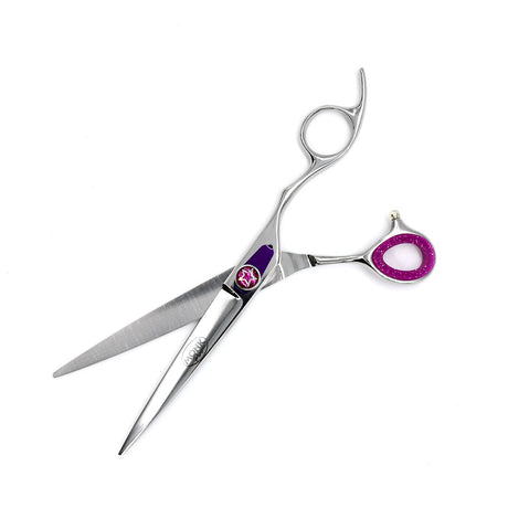 Open view of Monk Purple 7.5" Straight Shear