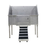 Petology Lux Grooming Stationary Stainless Steel Tub, 48"x24"