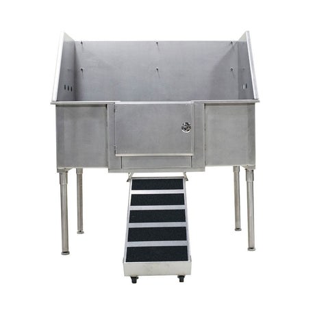 Petology Grooming Stationary Stainless Steel Tub USA 58" x 24"