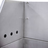 Petology Lux Grooming Stationary Stainless Steel Tub, 48"x24" Wall Surround