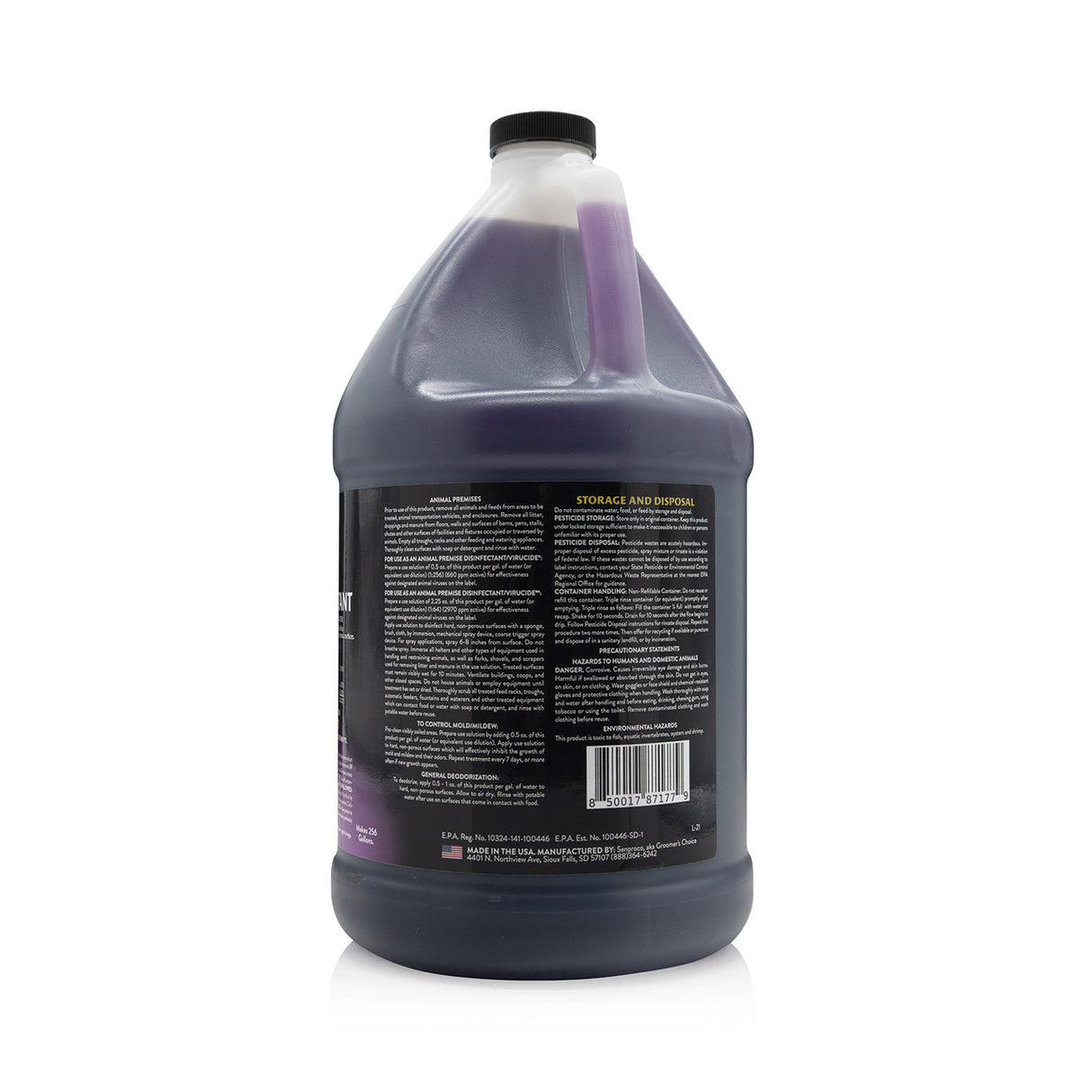 Petology 256:1 Disinfectant Gallon Lavender Right Side