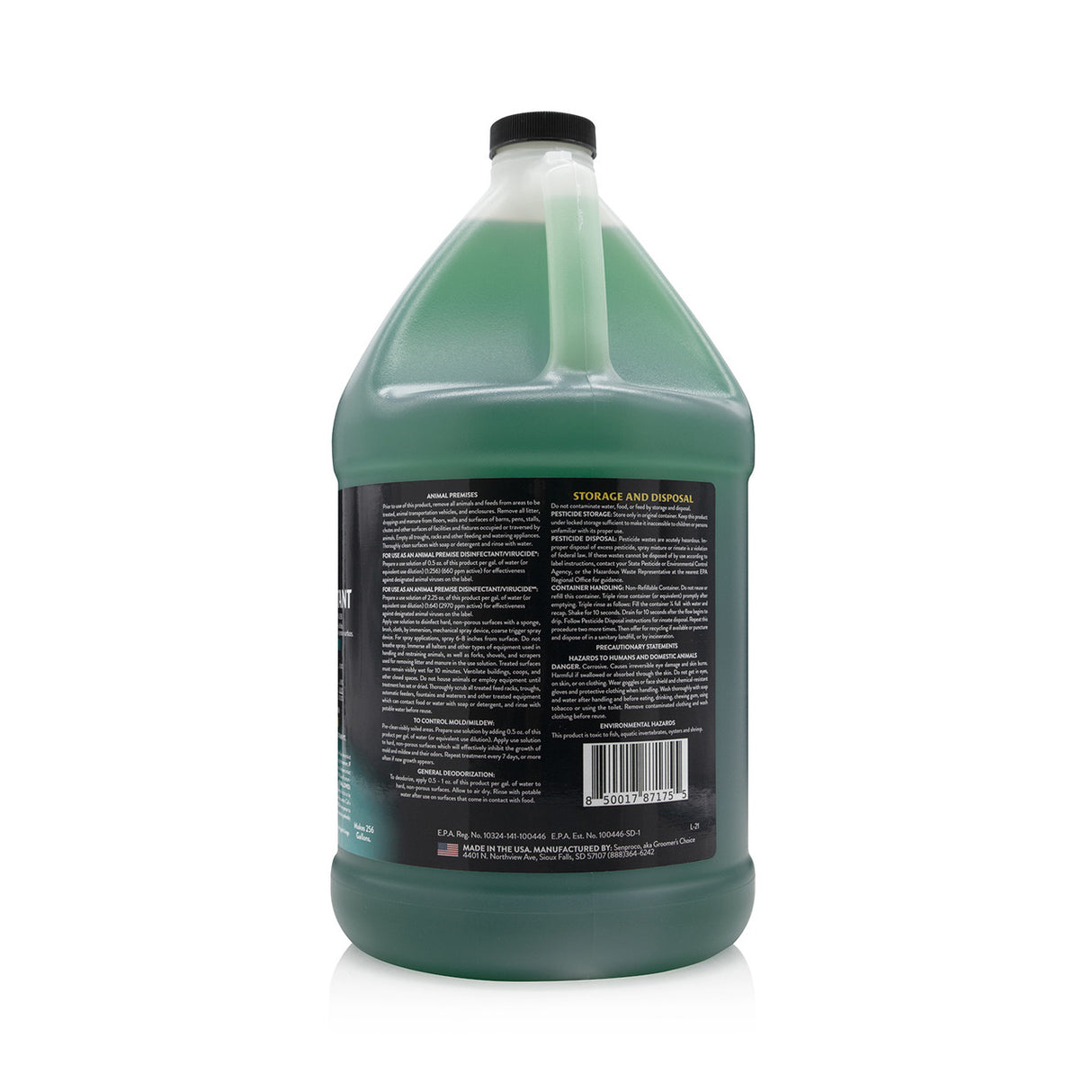 Petology 256:1 Disinfectant Gallon Wintergreen Right Side