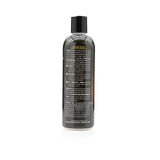 Back view of Petology Oatmeal Honey Soothing Shampoo 16 oz bottle, showcasing product label with description, directions and ingredients