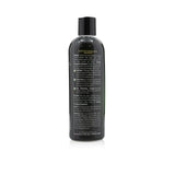 Back view of Petology Sensitive Therapeutic Shampoo 16 oz bottle, showcasing product label with description, directions and ingredients