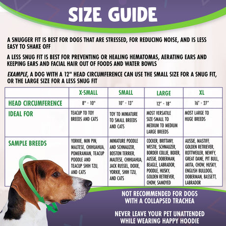 Happy Hoodie Size Chart