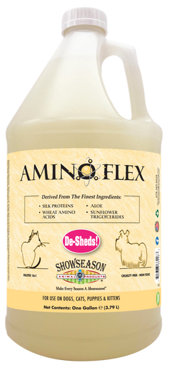 Showseason AminoFlex De-Shed Pet Shampoo, 1 Gallon