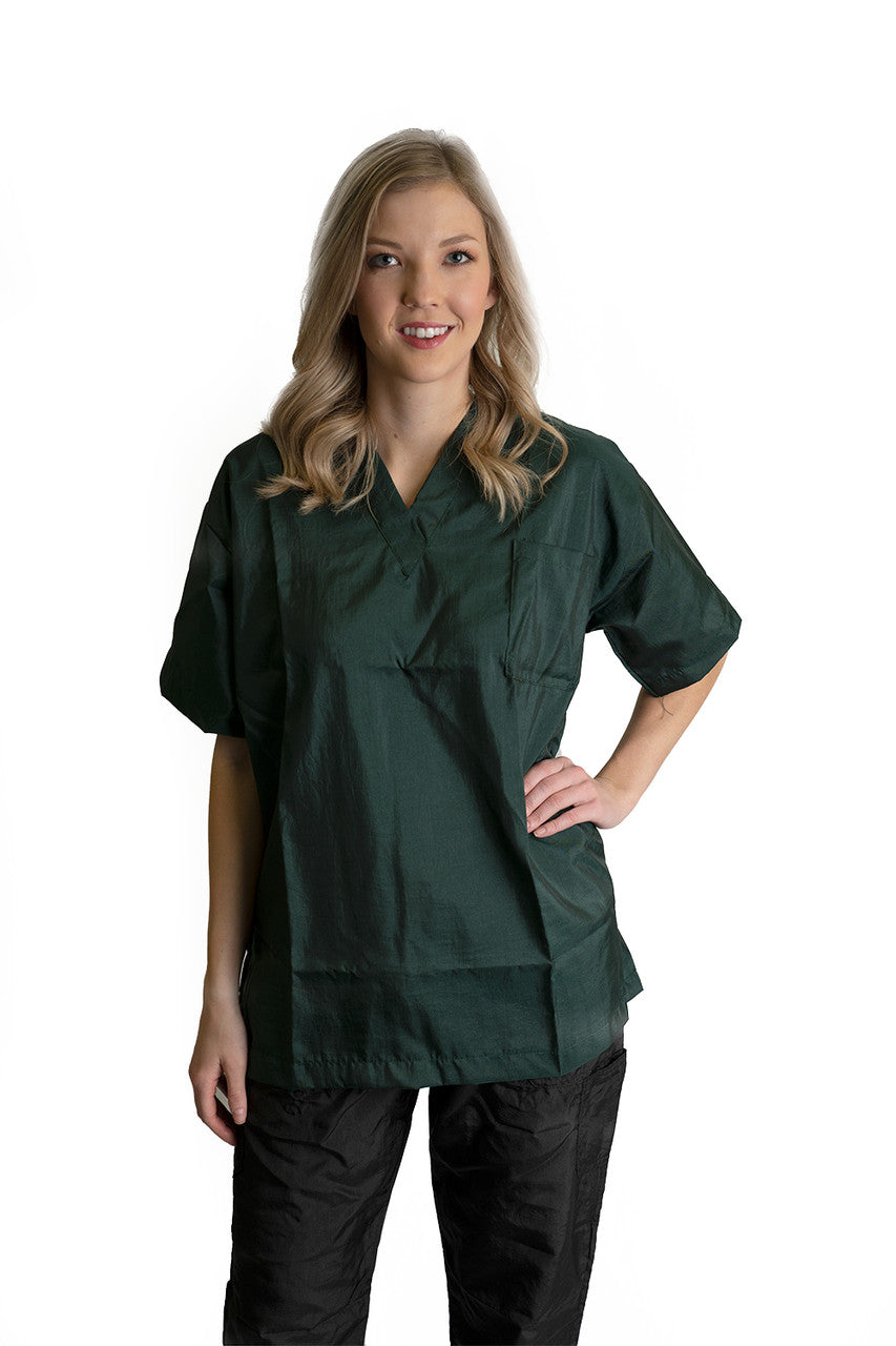 EZ Care V-Neck Grooming Top on Model