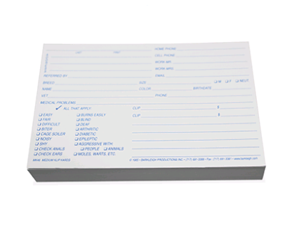 Barkleigh Medium Klip Kards, 4 x 6 inch, 100 Pack