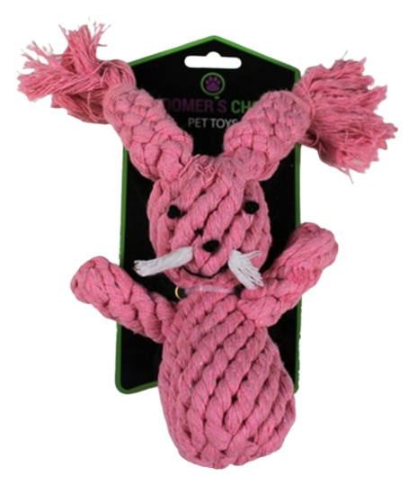 Groomer's Choice Braided Rope Bunny, 8.5 inch