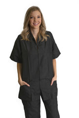 EZ Care Grooming Jacket Black on Model