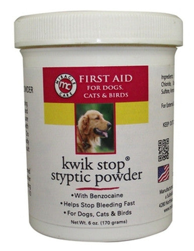 Miracle Care Kwik-Stop Styptic Powder, 6 oz