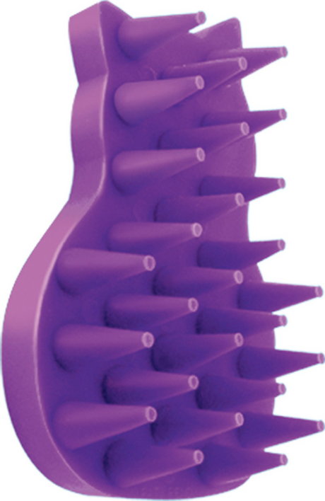 KONG Cat ZoomGroom Rubber Brush, Purple