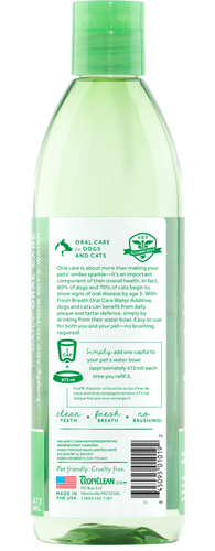 Fresh Breath Oral Care Water Additive, 16 oz Back