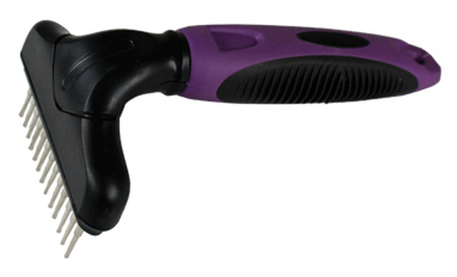 SureGrip Dog Undercoat Shedding Rake, Rotating Teeth Single Row