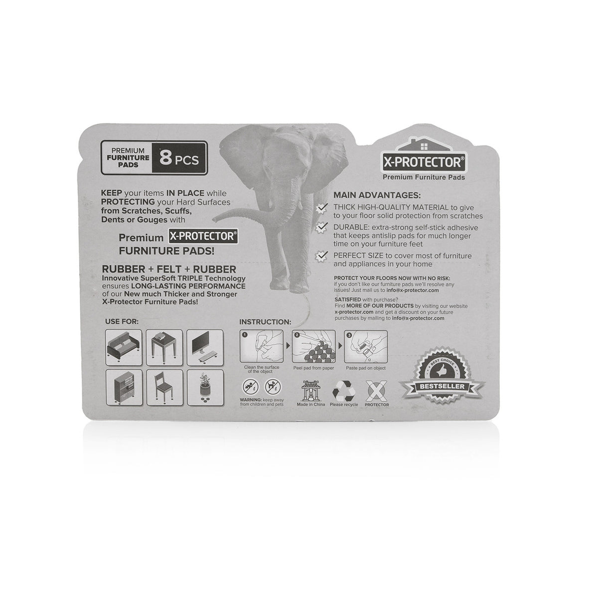 Pads for Petology Grates, Set of 8