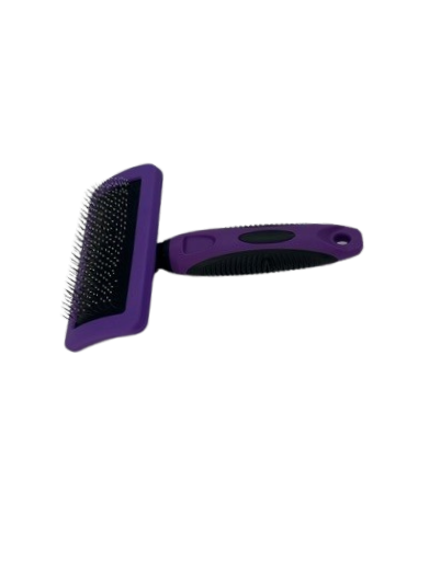 SureGrip Ball Tip Curved Slicker Brush - Medium Side