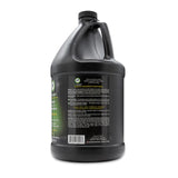 Side view of Petology Sensitive Therapeutic Conditioner gallon jug, showcasing product label with ingredients and description
