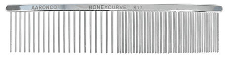 Aaronco 7" HoneyCurve Curved Comb Medium/Coarse