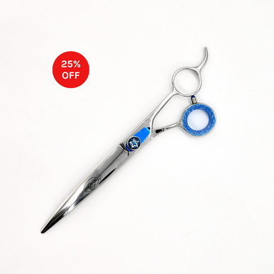 Monk Blue Curved Shear, 7.5 inch