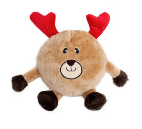 Zippy Paws Holiday Brainey Reindeer Toy