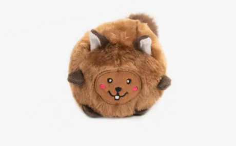 Zippy Paws Bushy Throw Squirrel Front